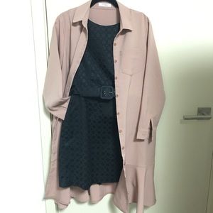 Brand new mauve pink button down dress NWOT